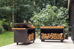 Ofyr Grill Island Black 100 PRO Teakholz