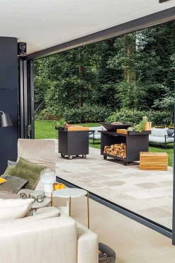 Ofyr Grill Island Black 100 PRO Teakholz