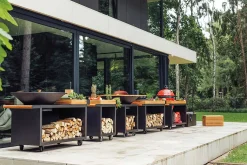 Ofyr Grill Island Black 100 PRO Teakholz