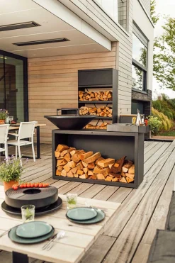 Ofyr Grill Island Black 85 Keramik dunkelgrau