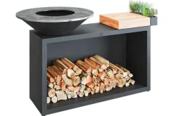 Ofyr Grill Island Black 85 Teakholz