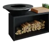 Ofyr Grill Island Black 100 Teakholz