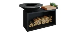 Ofyr Grill Island Black 100 Teakholz