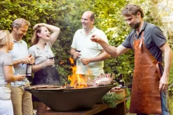 Ofyr Grill Island Corten 85 Teakholz