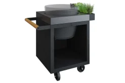 Ofyr Kamado Table Black Teak B 75 cm