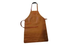 Ofyr Lederschürze braun