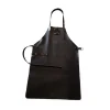 Ofyr Lederschürze schwarz