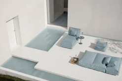 Outdoor Bett Stay hellblau B 120 cm