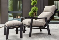 Outdoor Fußhocker Slide grau