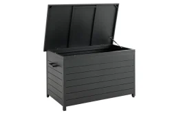 Outdoor Kissenbox Gäster schwarz matt