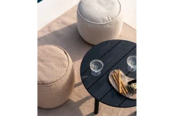 Outdoor Sitzhocker Donut rund natur