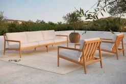 Outdoorsofa Jack Teak natur B 265 cm