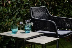 Outdoorstuhl Amaya geflochten schwarz