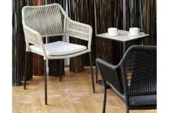 Outdoorstuhl Amaya geflochten Kordel