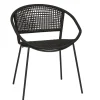 Outdoorstuhl Lario Rattan schwarz