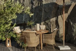Outdoorstuhl Lenora Rattan natur