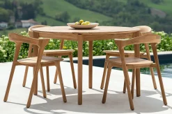 Outdoortisch Bok Teak D 125 cm