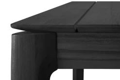 Outdoortisch Bok Teak schwarz 162 cm