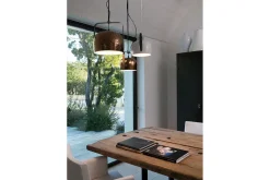 Pendelleuchte Bag bronze klein