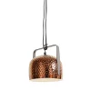 Pendelleuchte Bag rauh bronze klein