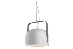 Pendelleuchte Bag rauh weiß groß