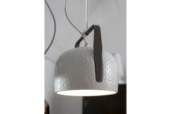 Pendelleuchte Bag rauh weiß groß
