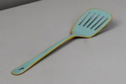 Pfannenwender Emaille blaugelb