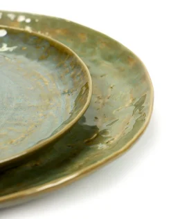 Platzteller Steingut seegrün D 28 cm