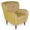 Polster Sessel Jona Stoff gelb meliert