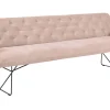 Polsterbank mit Armlehnen Sinfonie Samt rosa