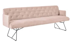 Polsterbank mit Armlehnen Sinfonie Samt rosa