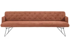 Polsterbank mit Armlehnen Sinfonie Cord rost