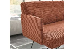 Polsterbank mit Armlehnen Sinfonie Cord rost