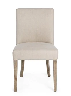 Polsterstuhl Beatrice Stoff natur