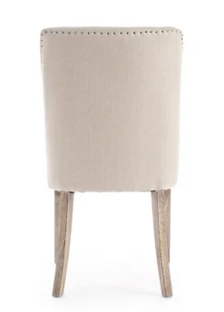 Polsterstuhl Beatrice Stoff natur