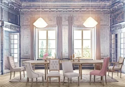 Polsterstuhl Beatrice Stoff natur