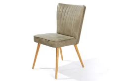 Polsterstuhl Jules Leder khaki