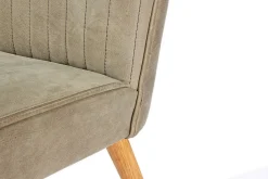 Polsterstuhl Jules Leder khaki