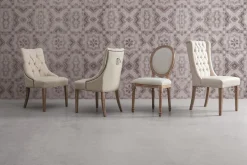 Polsterstuhl Mateo Stoff natur