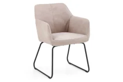 Polsterstuhl Paula Leder rosa