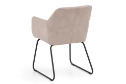 Polsterstuhl Paula Leder rosa