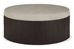 Pouf Roller Max Mahagoni braun D 85 cm