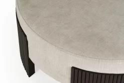 Pouf Roller Max Mahagoni braun D 85 cm