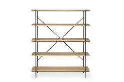 Regal Rise Eiche Metall H 165 cm