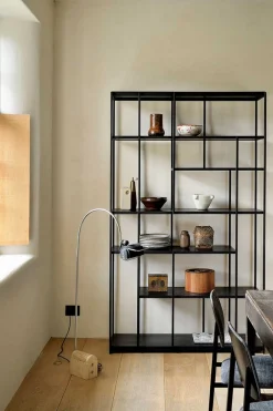 Regal Studio Teak Metall H 205 cm