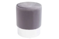 Samthocker Cherry hellgrau D 35 cm