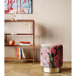 Samthocker Cherry Peacock 32 cm