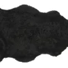Schaffell kurzwollig schwarz B 95 cm