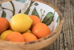 Schale Lemon Bird Mangoholz D 25 cm