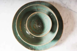 Schale Steingut seegrün D 11,6 cm